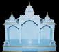 open white marble mandir